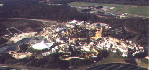 Le parc vu d'avion